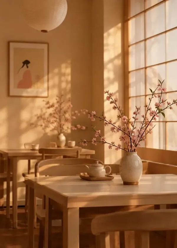 六点的晚茶首屏海报，桃花首映作品